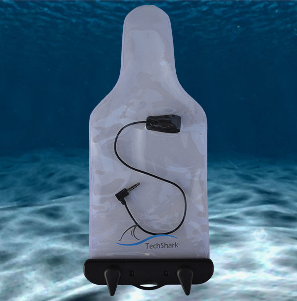 TechShark WaterProof Radio Bag for Hytera with Audio Adapter